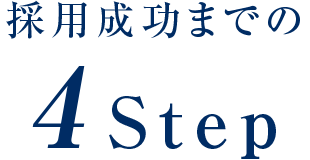 採用成功までの4Step